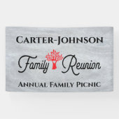 Banderoles Moderne Simple Russe Réunion familiale (Horizontal)