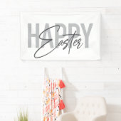 Banderoles Moderne, simple, typographie cool Joyeux Pâques (En situation)