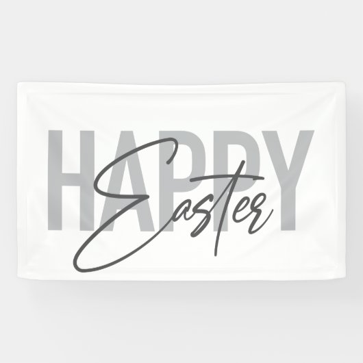 Banderoles Moderne, simple, typographie cool Joyeux Pâques (Horizontal)