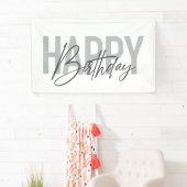 Banderoles Moderne, simple, urbain, cool Joyeux anniversaire (En situation)