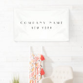 Banderoles Moderne Sleek Luxe Entreprise Typographie Entrepri (En situation)