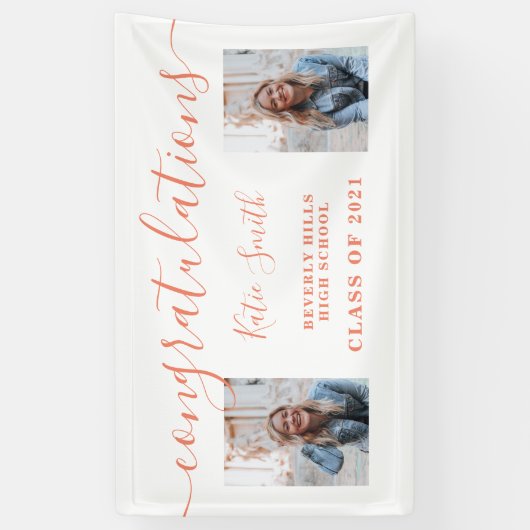 Banderoles Modernité Script Calligraphie Graduation 2 Photo