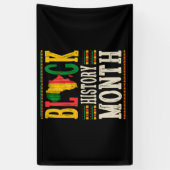 Banderoles Mois de l'histoire des Noirs 2022 Melanine de l'hi (Vertical)