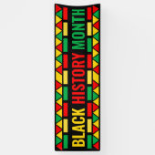 Banderoles Mois de l'histoire des Noirs, Célébration afro-amé (Vertical)