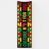 Banderoles Mois de l'histoire noire, culture non à vendre (Vertical)
