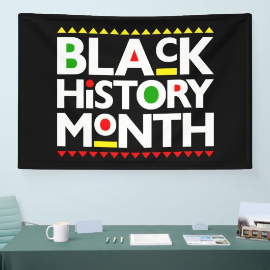 Banderoles Mois de l'histoire noire Melanin Hommes Femmes Enf (Salon professionnel)