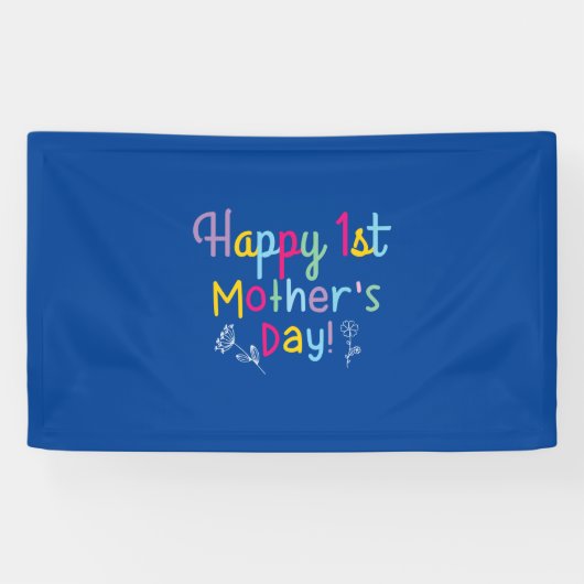Banderoles Mommy Gift Happy First Mother's Day (Horizontal)