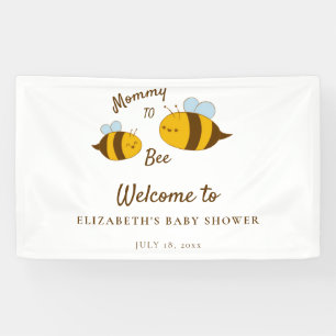 Banderoles Mommy to Bee Baby shower Affiche de bienvenue mign