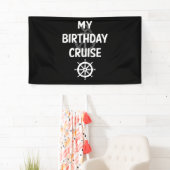 Banderoles Mon bateau de croisière d'anniversaire (En situation)