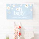 Banderoles Mon bébé ! Baby shower de bouho Retro Daisy (En situation)
