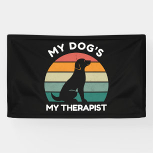 Banderoles Mon Chien Amusant Obtient Mes Blagues Chien Annive