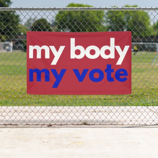 Banderoles Mon corps Mon vote Roevember (En situation)