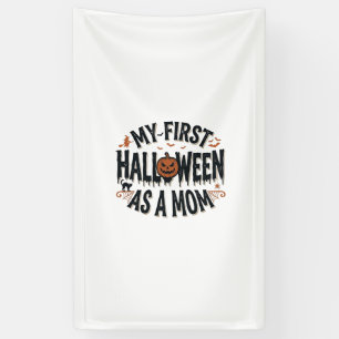 Banderoles Mon premier Halloween en tant que maman Vintage Ha