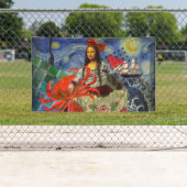 Banderoles Mona Lisa Fun Zodiac Whimsical (En situation)