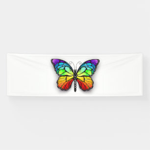 Banderoles Monarque papillon arc-en-ciel