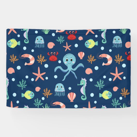 Banderoles Monde marin (Horizontal)