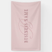 Banderoles Monogramme élégant | Or Rose (Vertical)