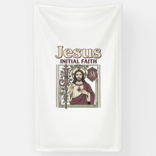 Banderoles Monogramme initial de Jésus Foi Monogramme initial