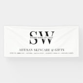 Banderoles Monogramme minimaliste Affaires Contexte promotion (Horizontal)