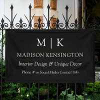 Monogramme ou ajouter un logo Business Black Outdo