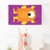 Banderoles Monster Cute Funny 1er anniversaire Thème de fête (En situation)