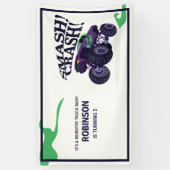 Banderoles Monster Truck Anniversaire Bash - Smash & Crash Pa (Vertical)