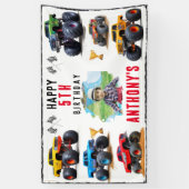 Banderoles Monster Truck Team Anniversaire Fête Invitation (Vertical)