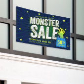 Banderoles Monster Vente Halloween Publicité au détail (Bâtiment extérieur)