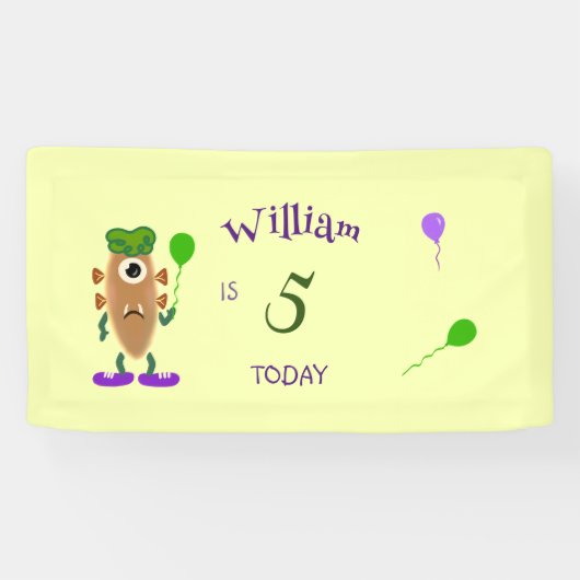 Banderoles Monstre de pomme de terre (Horizontal)