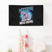 Banderoles MOO DENG Hippo Ride Le MOO DENG (En situation)