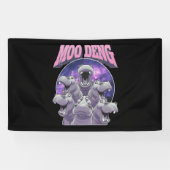 BANDEROLES MOO-DENG LE CÉLÈBRE BÉBÉ PIGMY HIPPO MOODENG (Horizontal)