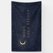 Banderoles Moon Stars Midnight Blue Banner (Vertical)