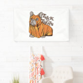 Banderoles Mops d'Halloween (En situation)