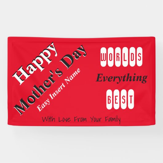 Banderoles Mothers Day Easy Tailer (Horizontal)