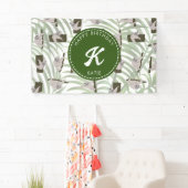 Banderoles Motif animal mignon en forêt sauvage Anniversaire (En situation)