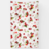 Banderoles Motif Cerise 1 (Vertical)