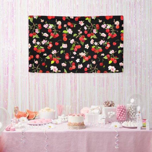 Banderoles Motif cerise 2 (Fête)