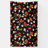 Banderoles Motif cerise 2 (Vertical)