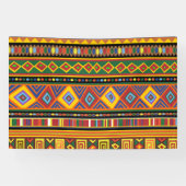 Banderoles Motif d'art ethnique en Afrique (Horizontal)
