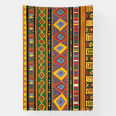 Banderoles Motif d'art ethnique en Afrique (Verticale)