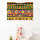 Banderoles Motif d'art ethnique en Afrique (Insitu)
