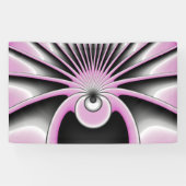 Banderoles Motif d'art fractal Abstrait moderne (Horizontal)