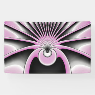 Banderoles Motif d'art fractal Abstrait moderne