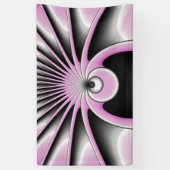 Banderoles Motif d'art fractal Abstrait moderne (Vertical)