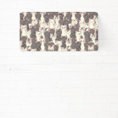 Banderoles Motif de chats blancs et gris (Insitu)