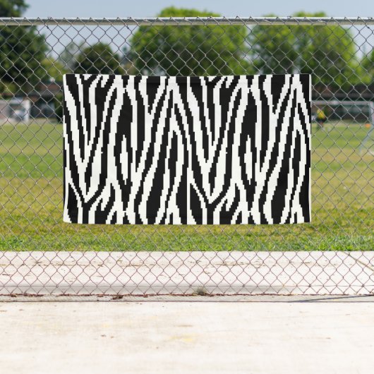 Banderoles motif de conception d'impression à 8 bits Pixel Ze (En situation)