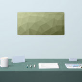 Banderoles Motif de maillage géométrique dégradé vert clair d (Salon professionnel)