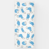 Banderoles motif de masque Médicale (Vertical)