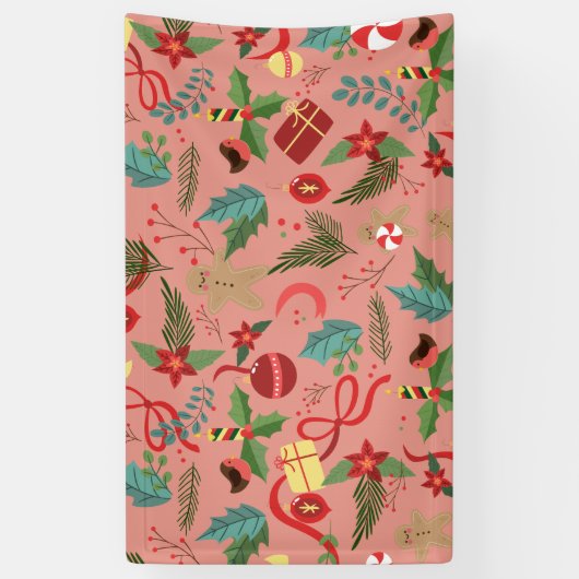 Banderoles Motif de Noël 2 (Vertical)