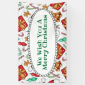 Banderoles Motif de Noël du dessin animé (Vertical)